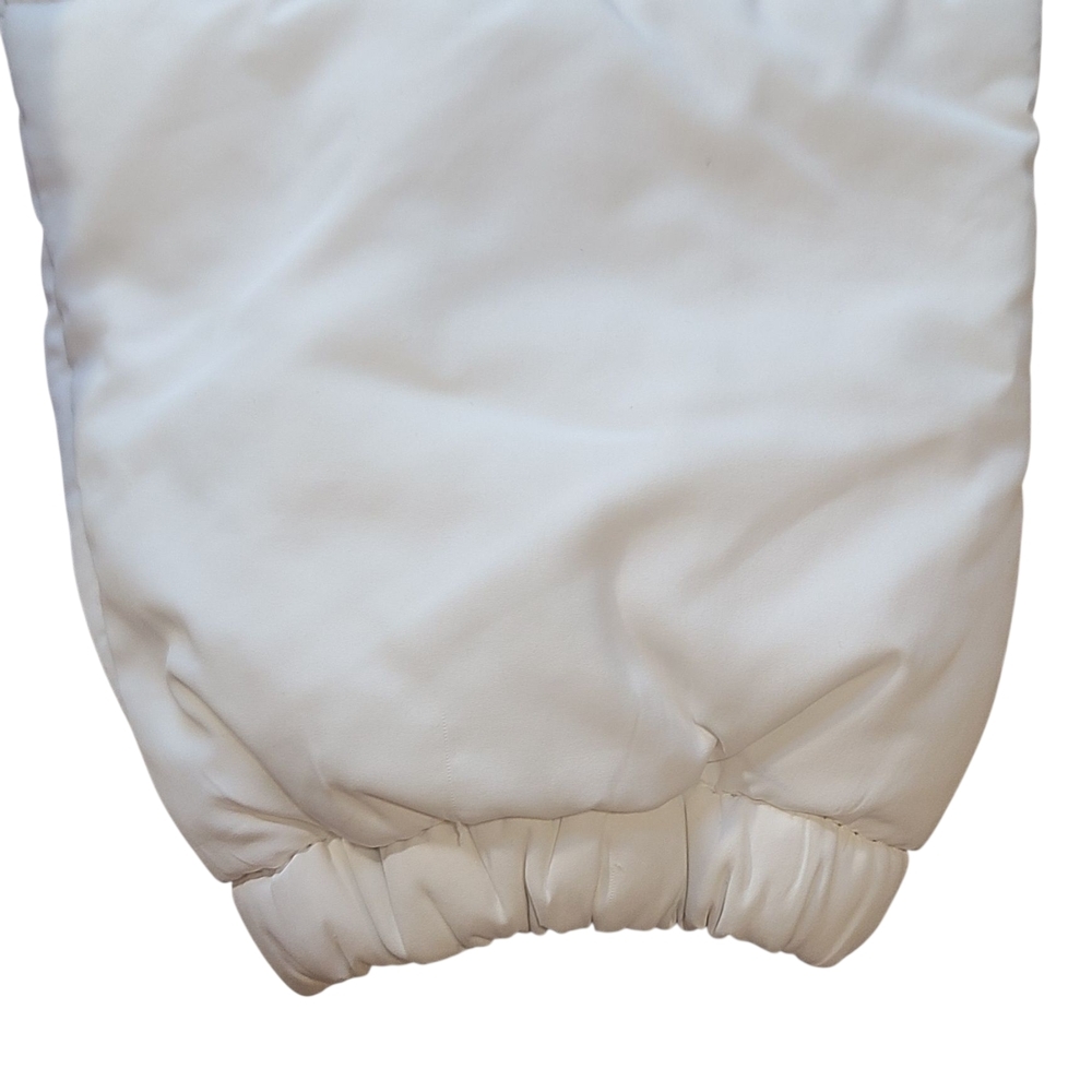 Vintage Hollister White Puffer Jacket Faux Fur Fleece Lined Y2K Women’s L - Picture 8 of 11